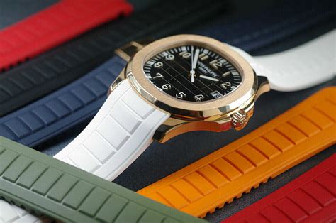 patek nautilus leather strap|patek philippe aquanaut strap price.